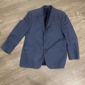 Ralph Lauren Men’s Blue Silk/Wool blend Blazer Sports Jacket Size 44L